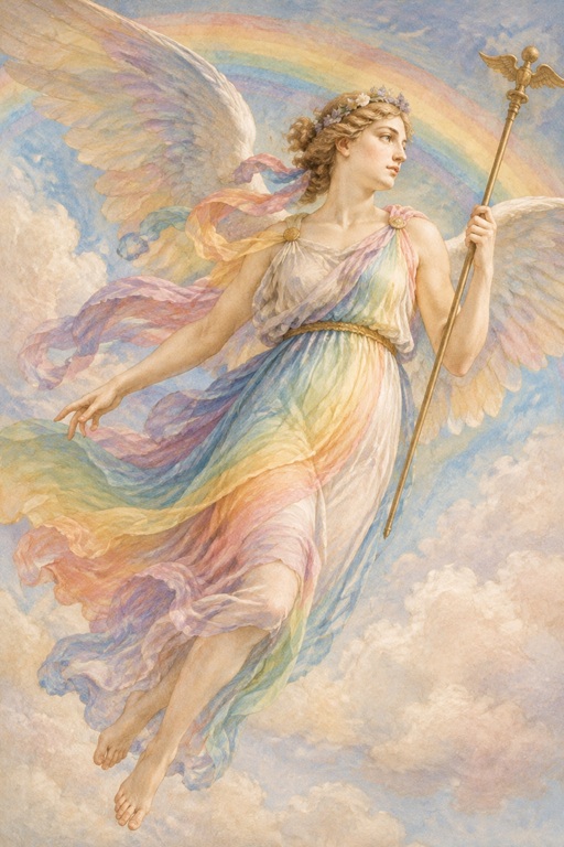 bohyne iris ilustrace